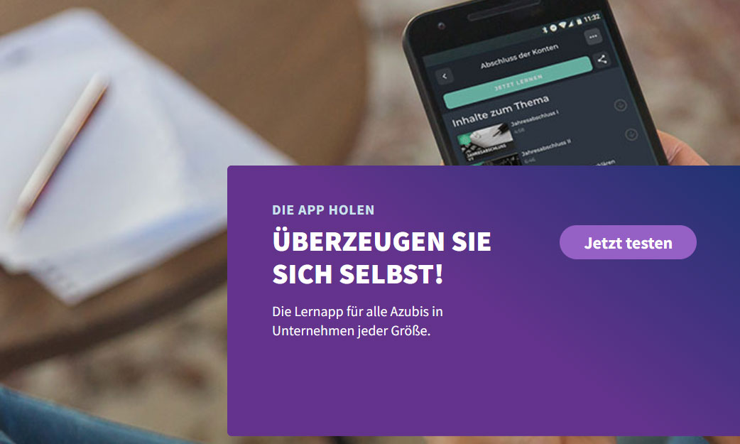 Onepager Lern-App